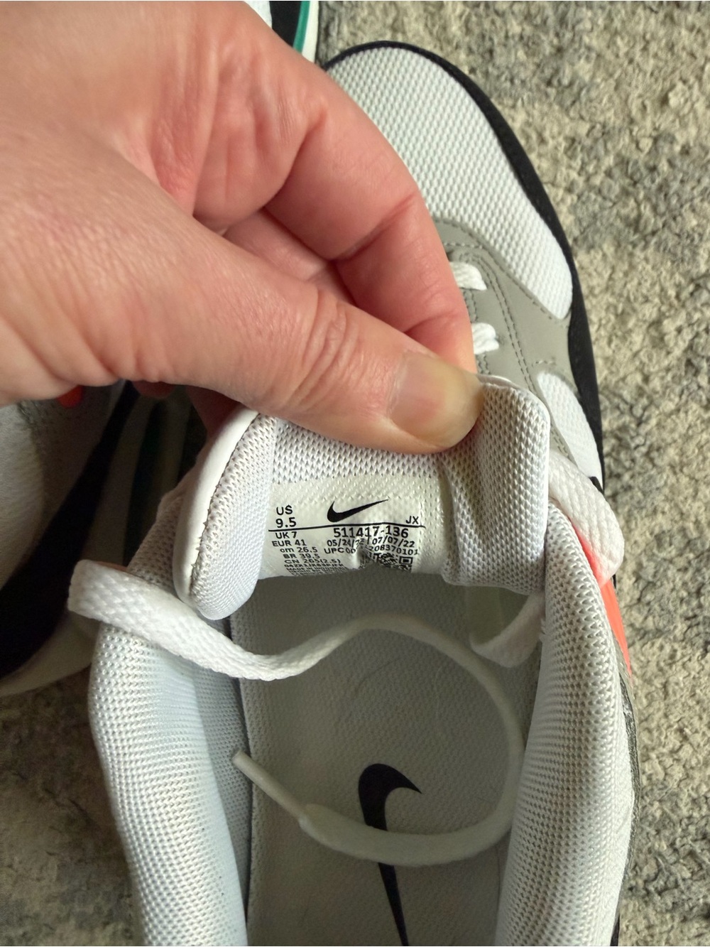 Nike Airmax! Retro look Gray/Teal! - Picture 5 of 5